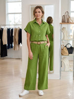 Load image into Gallery viewer, Linen Pants with Belt

