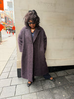 Load image into Gallery viewer, Nierami Long knitted Coat in Purple
