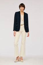 Load image into Gallery viewer, Weill Fringed tweed military jacket
