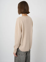 Load image into Gallery viewer, Repeat Organic Cashmere V-Neck Sweater with Refined Neckline

