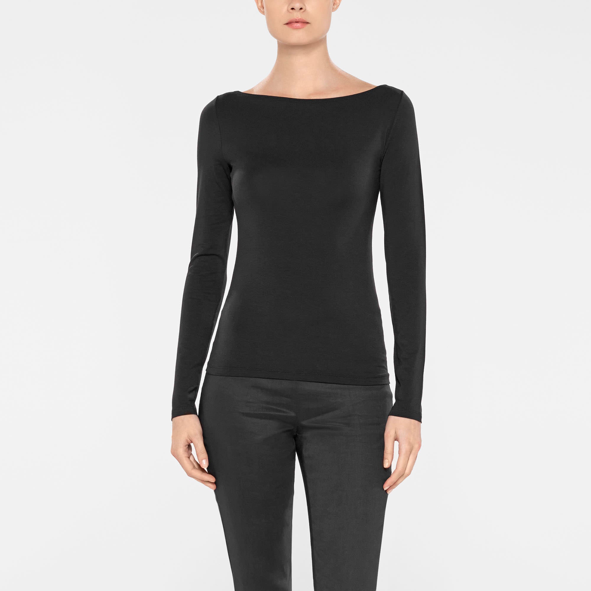 Sarah Pacini Black T-Shirt Khaliya