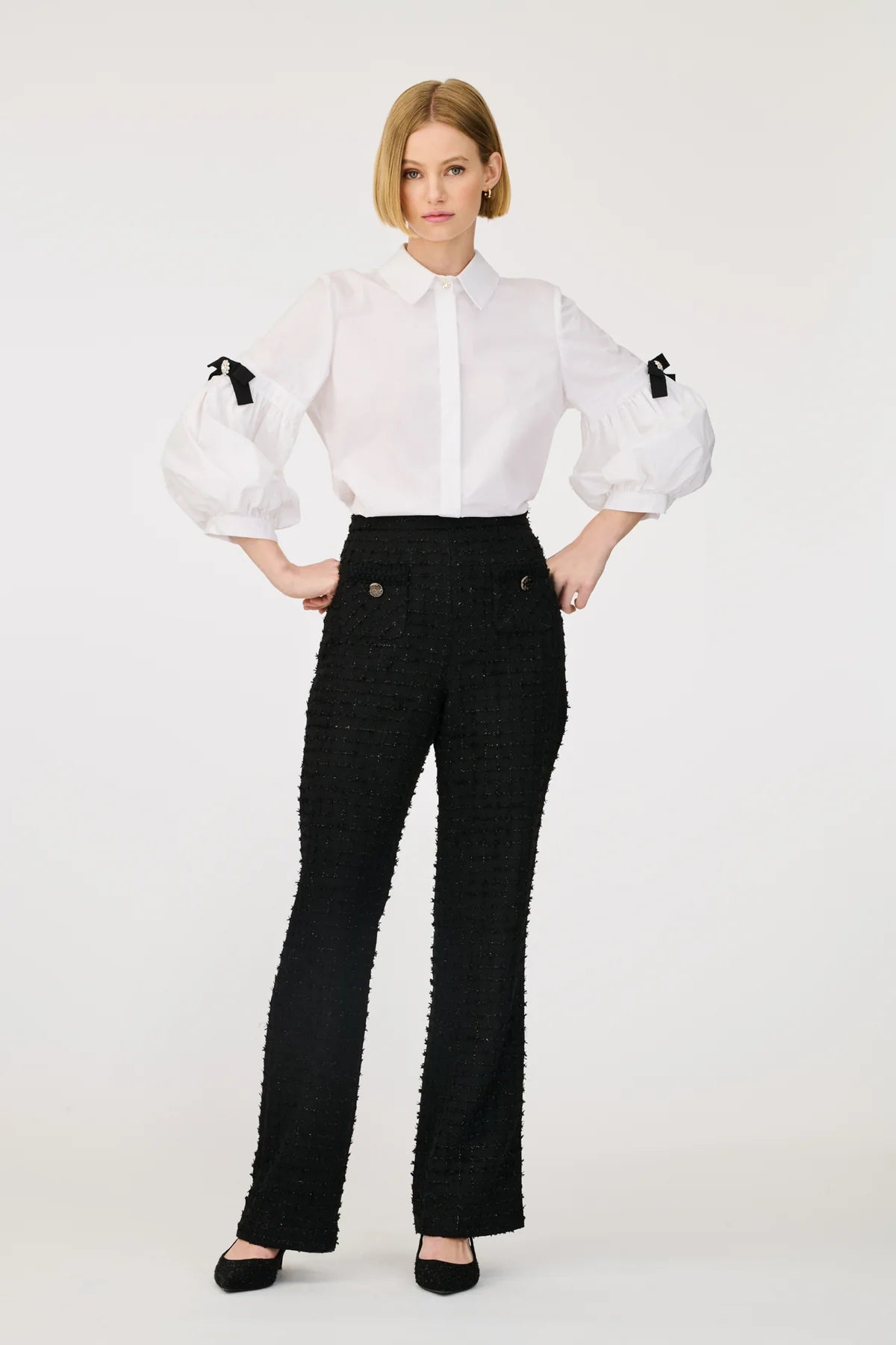 Weill Poplin shirt with puffed sleeves