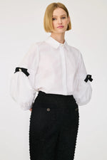 Load image into Gallery viewer, Weill Poplin shirt with puffed sleeves
