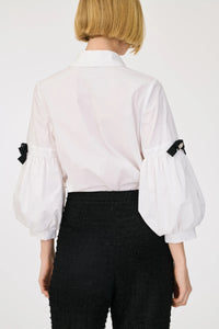 Weill Poplin shirt with puffed sleeves