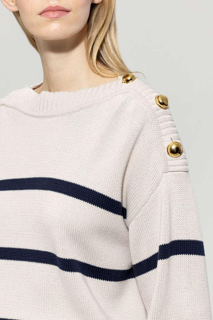 Luisa Cerano Striped Sweater