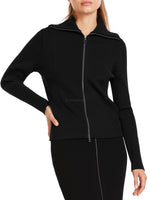Load image into Gallery viewer, Marc Cain Zipper Cardigan Black
