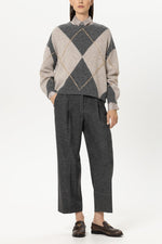 Load image into Gallery viewer, Luisa Cerano Patterned alpaca-blend sweater
