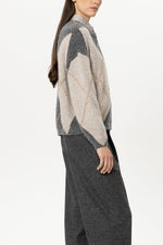 Load image into Gallery viewer, Luisa Cerano Patterned alpaca-blend sweater
