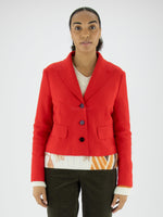 Load image into Gallery viewer, Marc Cain Short Blazer in Red
