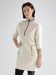 Marc Cain Sporty Dress in Sand colour