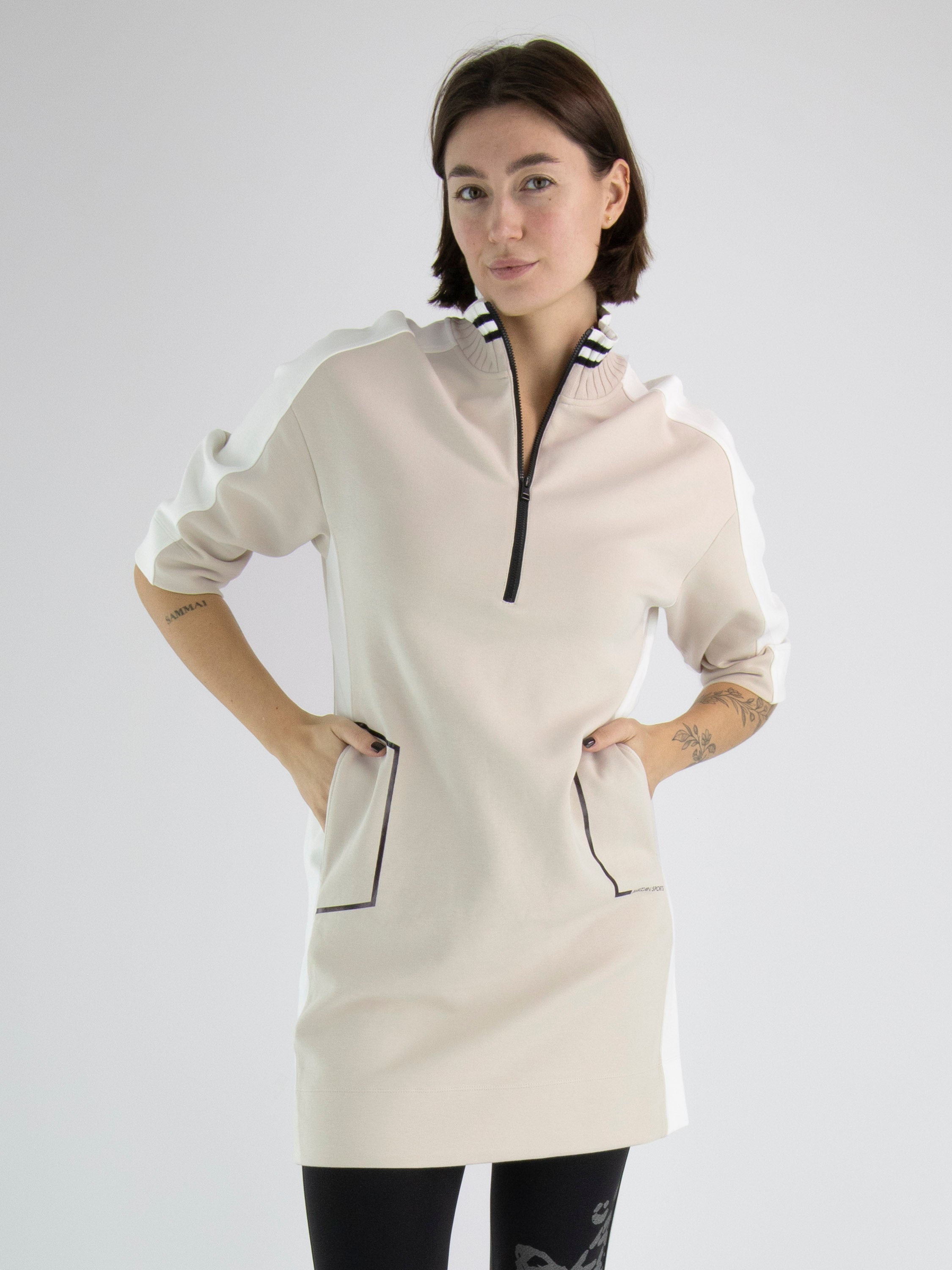 Marc Cain Sporty Dress in Sand colour
