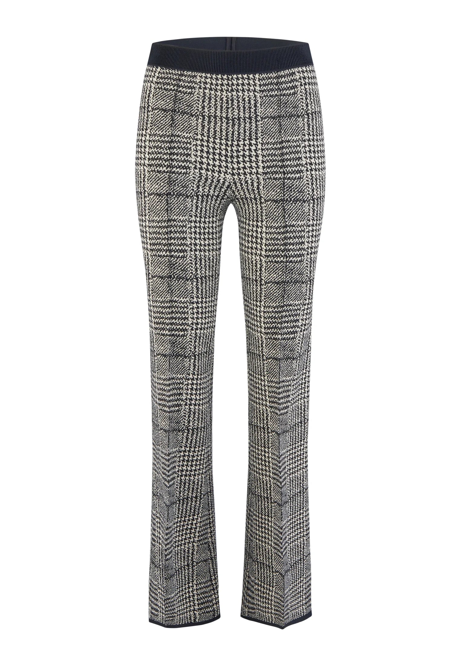 Marc Aurel Flared pants in stretch glencheck