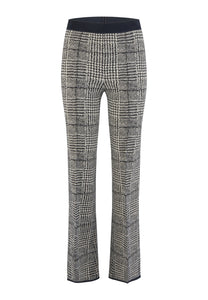 Marc Aurel Flared pants in stretch glencheck