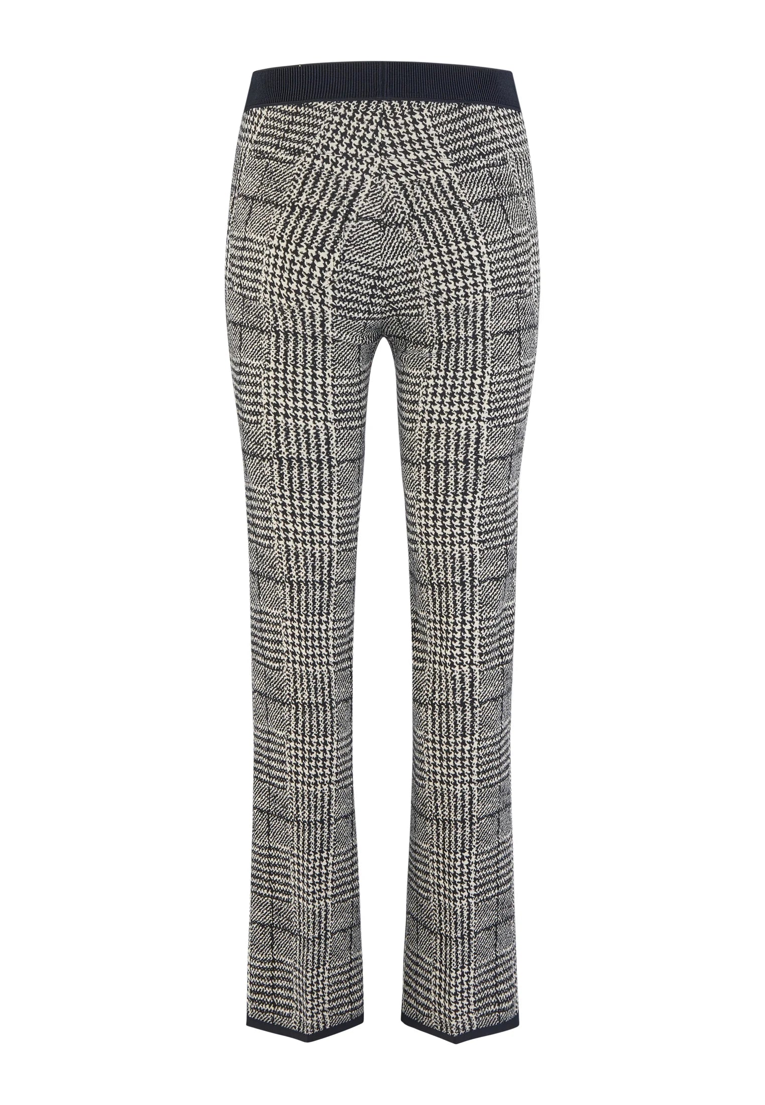 Marc Aurel Flared pants in stretch glencheck