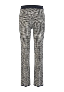 Marc Aurel Flared pants in stretch glencheck