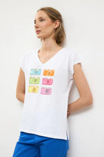 Load image into Gallery viewer, Tinta White Eagle T-shirt
