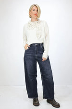 Load image into Gallery viewer, Neirami Pullover Sweater with Ruches
