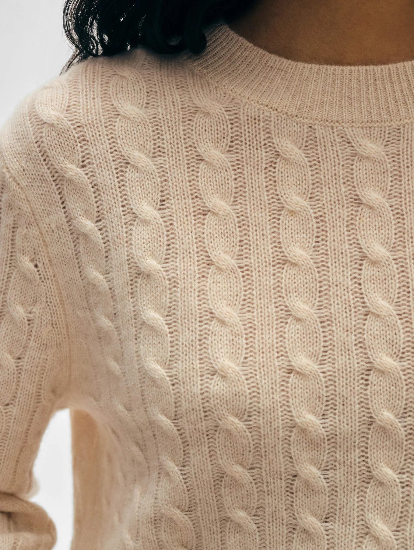 White & Warren Cashmere Cable Sweater