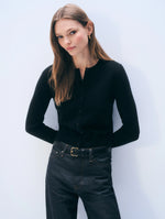 Load image into Gallery viewer, White &amp; Warren Cashmere Crewneck Cardigan
