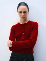 Load image into Gallery viewer, White &amp; Warren Cashmere Crewneck Cardigan
