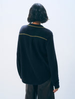 Load image into Gallery viewer, White &amp; Warren Cashmere Tipped Button Shirt
