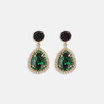 Load image into Gallery viewer, Rebekah Price Rosetta Emerald Earrings
