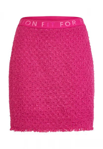 Marc Aurel Pink Boucle Skirt