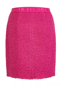 Marc Aurel Pink Boucle Skirt