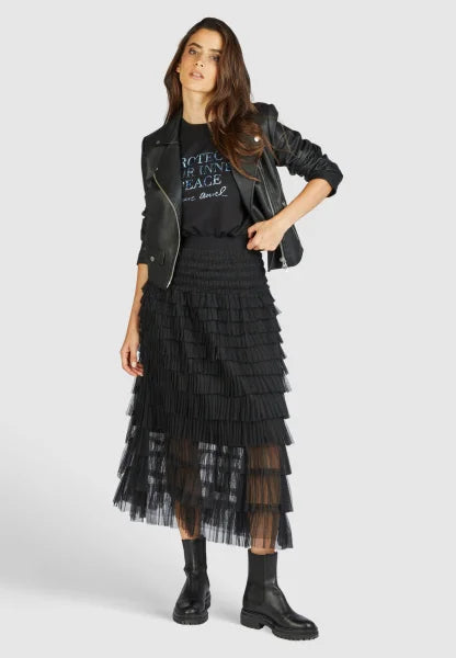 Marc Aurel Tulle skirt in a tiered look