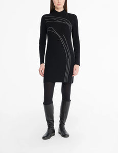 Sarah Pacini Knitted Dress with Ice Scuffs
