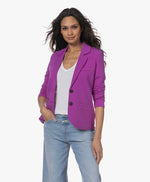 Load image into Gallery viewer, Repeat Tailored Jersey Blazer in Orchid
