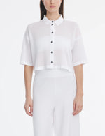 Load image into Gallery viewer, Sarah Pacini white Perforated Shirt
