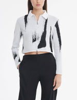 Load image into Gallery viewer, Sarah Pacini Cardigan with Brushstrokes
