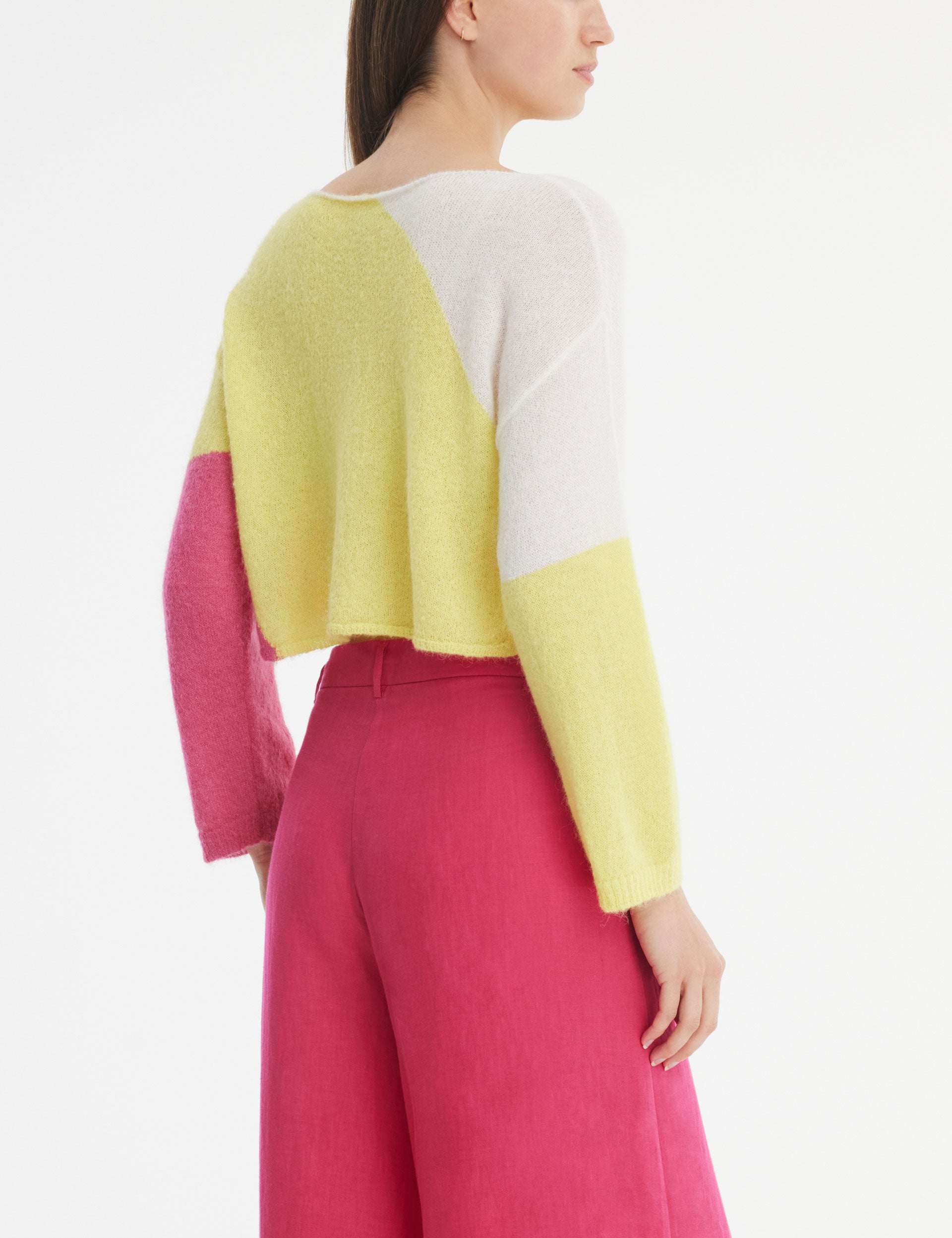 Sarah Pacini Cropped Sweater-intarsia
