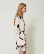 Load image into Gallery viewer, Twin Set Short floral crêpe dress
