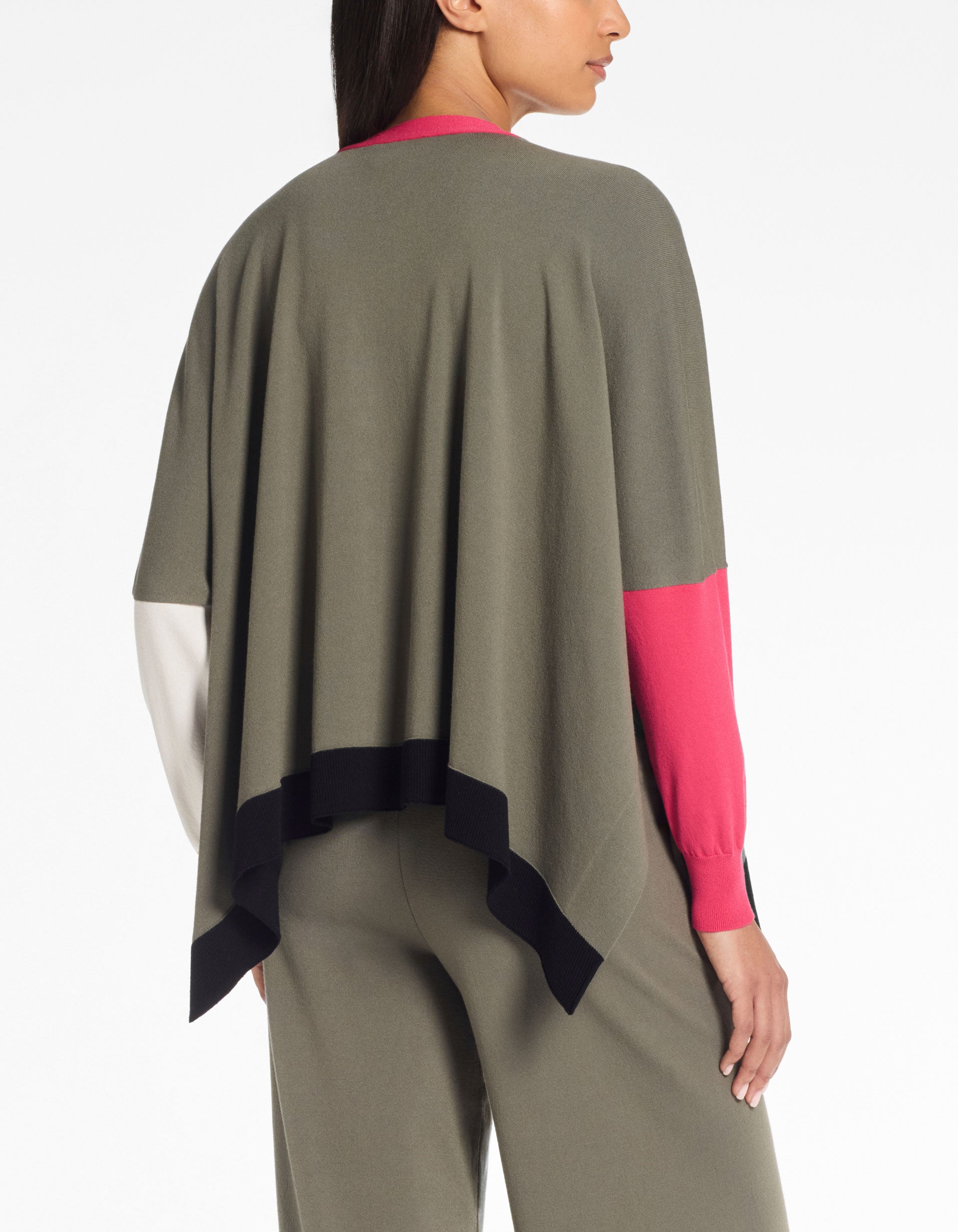 Sarah Pacini Swing Cardigan Khaki