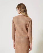 Load image into Gallery viewer, Twin Set Mixed Stitch Sweater
