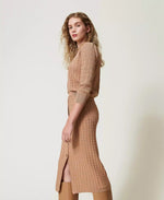 Load image into Gallery viewer, Twin Set Midi fitted knit skirt
