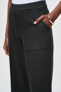 Joseph Ribkoff Knit Pull-On Culotte Pant - Charcoal