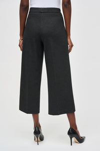 Joseph Ribkoff Knit Pull-On Culotte Pant - Charcoal