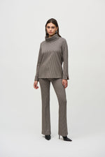 Load image into Gallery viewer, Joseph Ribkoff Turtleneck Houndstooth Pullover
