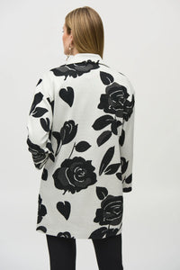 Joseph Ribkoff Jacquard Floral Jacket