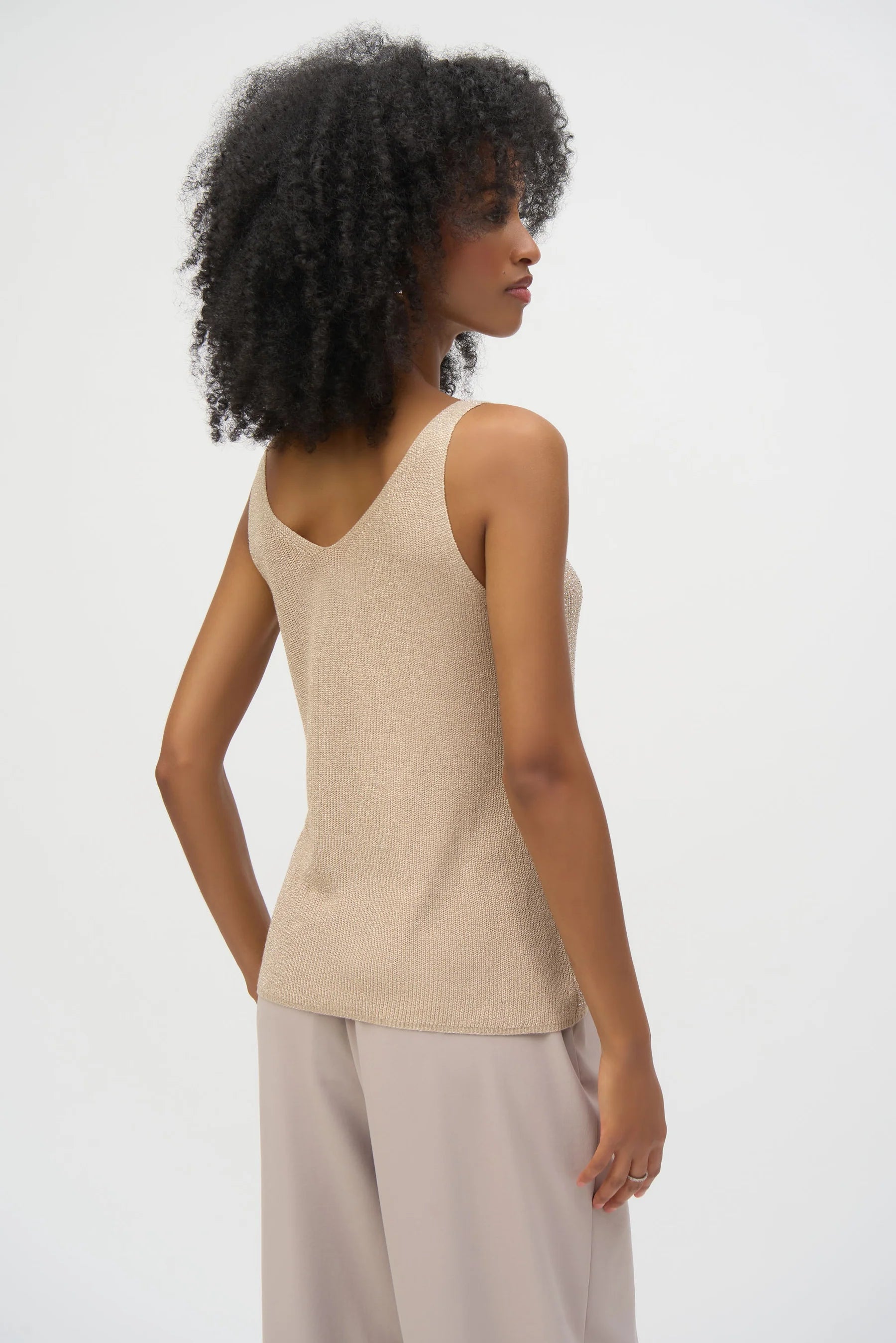 Joseph Ribkoff Metallic Knitted Camisole