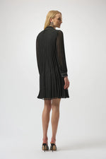 Load image into Gallery viewer, Joseph Ribkoff Pleated Chiffon A-line Dress
