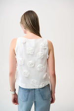 Load image into Gallery viewer, Joseph Ribkoff Sleeveless Floral Embroidery Top
