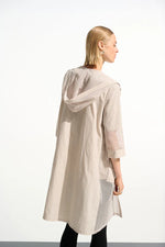 Load image into Gallery viewer, Memory and Mesh A-Line Cover-Up With Hood
