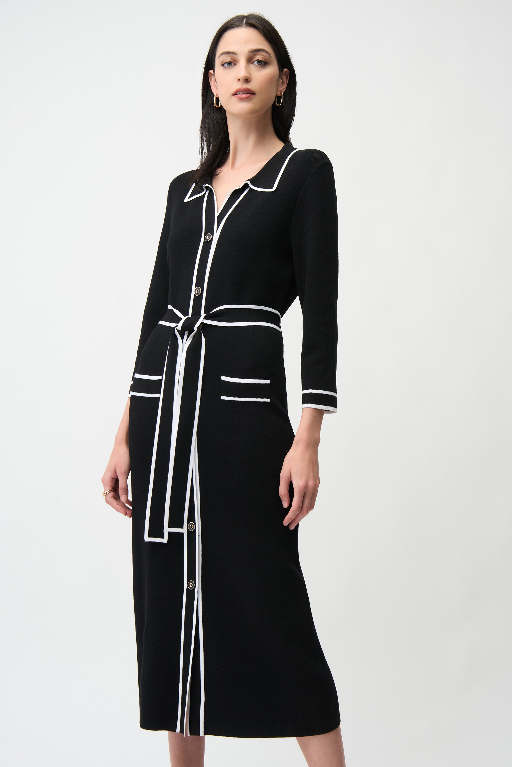joseph Ribkoff Midi Shirt Dress With Pockets