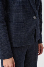 Load image into Gallery viewer, Joseph Ribkoff Lurex Boucle Fitted Blazer
