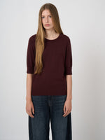 Load image into Gallery viewer, Repeat Cotton-Viscose Fine-Knit 3/4 Sleeve Sweater
