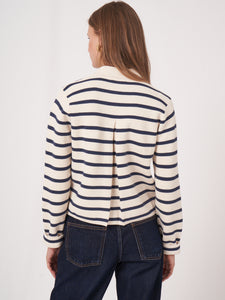Repeat Striped Cotton Cardigan